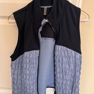 Free People Black and Blue Vest